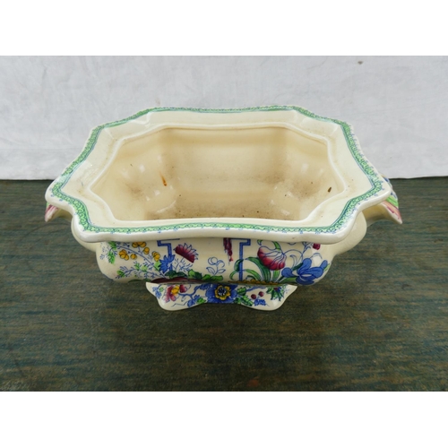 187 - A two handled Masons Ironstone 'Strathmore' tureen.