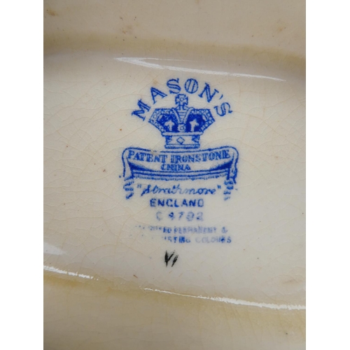 187 - A two handled Masons Ironstone 'Strathmore' tureen.