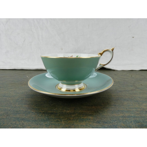 191 - An Aynsley cabinet cup and saucer.