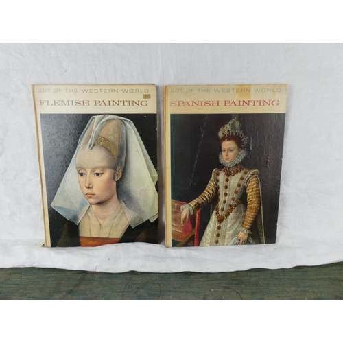 199 - Two Large vintage reference books 'Art of the Western World - Flemish Painting & Spanish Painting'