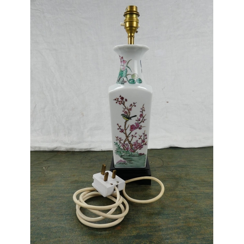 55 - A stunning oriental style table lamp base.