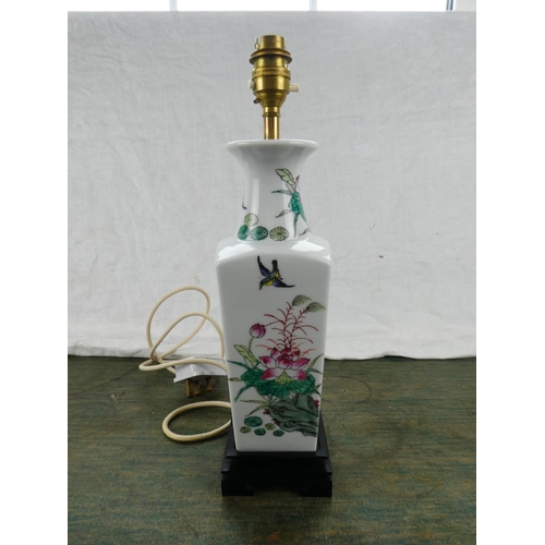 55 - A stunning oriental style table lamp base.