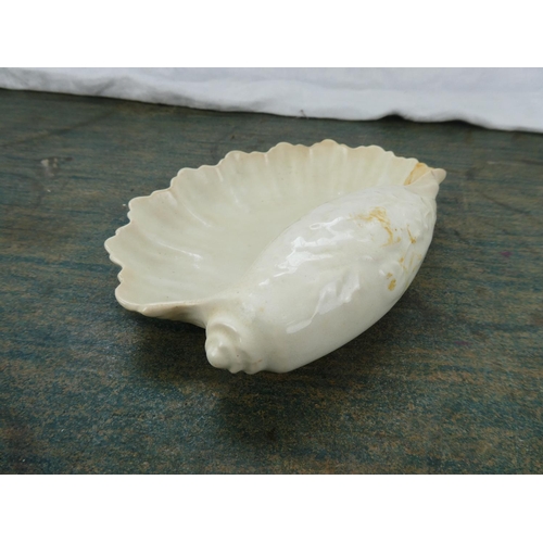 61 - An antique shell shaped dish RD No 293322.