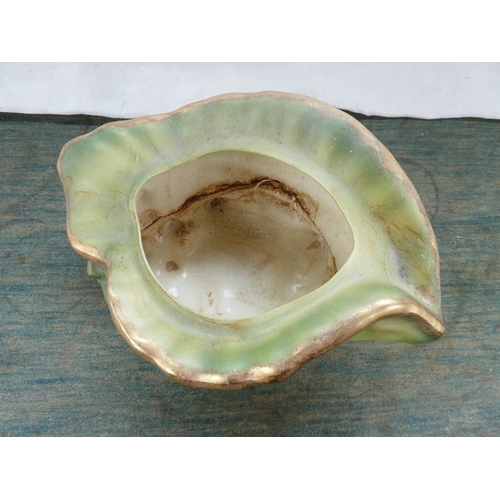 80 - A Stafforshire Ironestone pottery shell planter.