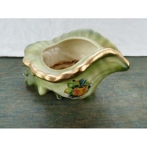 80 - A Stafforshire Ironestone pottery shell planter.