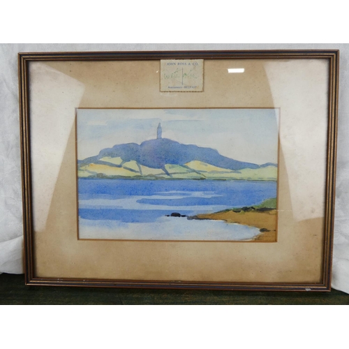 94 - A small framed watercolour, signed by the Artist.