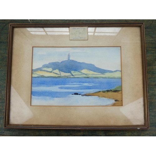 94 - A small framed watercolour, signed by the Artist.