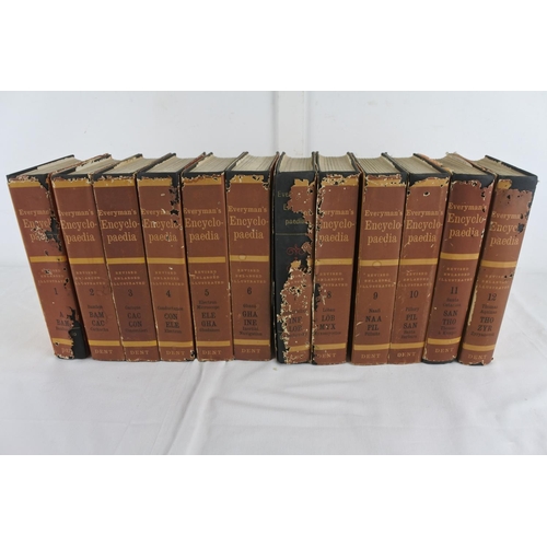 200 - A set of 12 Everyman's Encyclopaedia's.