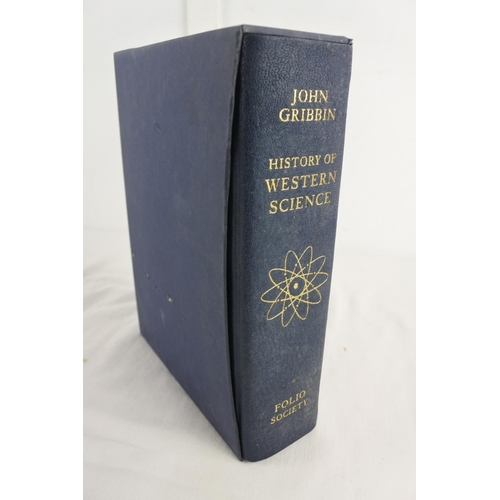 202 - A boxed Folio Society book, 'History of Western Science' - John Gribbin.