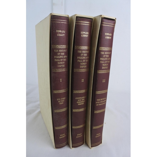 204 - A set of three boxed Folio Society books, 'The History & Fall of the Roman Empire' - Edward Gibbon.