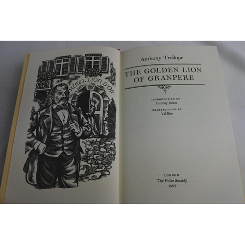 219 - A set of five boxed Folio Society books by Anthony Trollope.