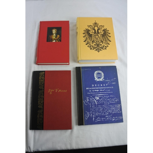 220 - A lot of four books by the Folio Society to include 'Lord Bryon', 'The Habsburgs', 'A Man of Singula... 