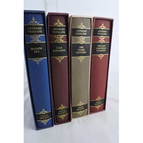 221 - A set of four boxed Folio Society books by Anthony Trollope.