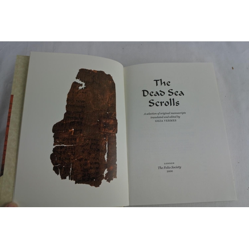 224 - A boxed Folio Society book 'The Dead Sea Scrolls'.