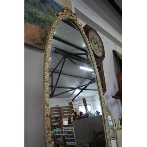 246 - A stunning vintage floor standing cheval mirror.