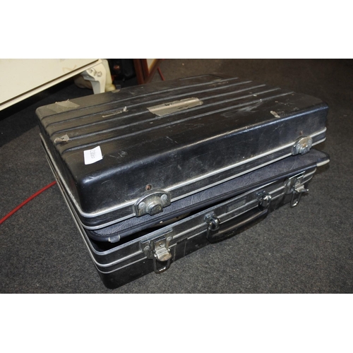 249 - A storage case containing an assortment of tools.