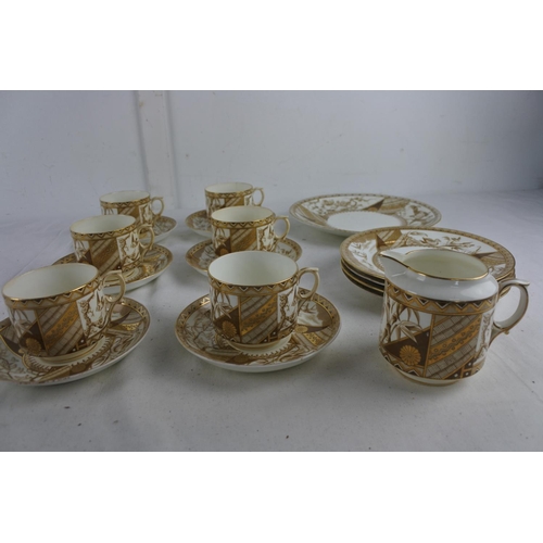 262 - A stunning antique part tea set by Harvey Adams & Co.