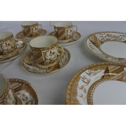 262 - A stunning antique part tea set by Harvey Adams & Co.