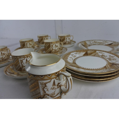 262 - A stunning antique part tea set by Harvey Adams & Co.