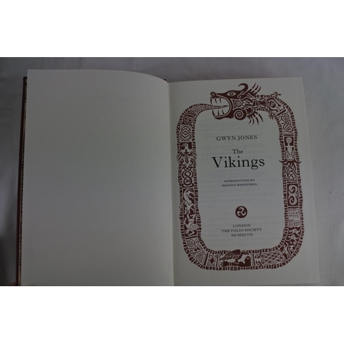 210 - A boxed Folio Society, 'The Vikings' - Gwyn Jones.