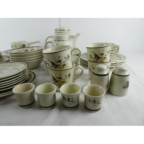 297 - A large lot of Royal Doulton Wild Cherry & Harvest Garland table ware.