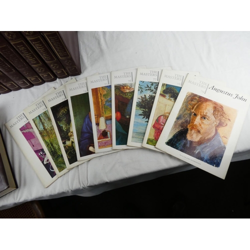 298 - Ten vintage folders of art reference magazines 'The Masters' by Knowledge Publications.