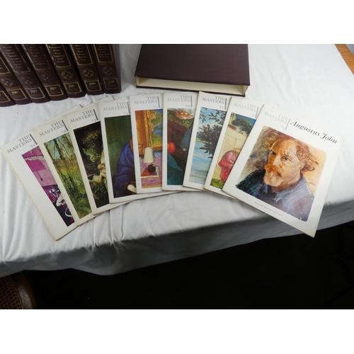 298 - Ten vintage folders of art reference magazines 'The Masters' by Knowledge Publications.