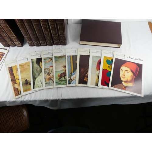 298 - Ten vintage folders of art reference magazines 'The Masters' by Knowledge Publications.