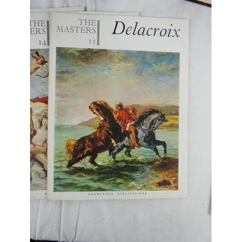 298 - Ten vintage folders of art reference magazines 'The Masters' by Knowledge Publications.