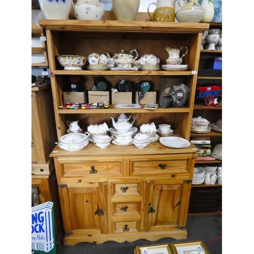 300 - A pine cottage style dresser.