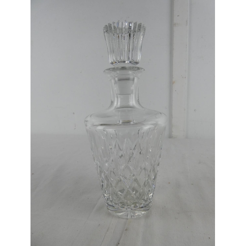 278 - A cut glass decanter.