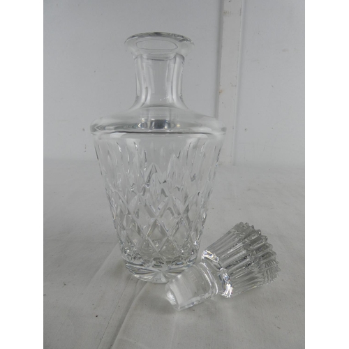 278 - A cut glass decanter.