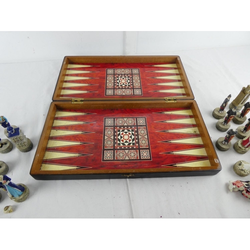 286 - A cased chess set (a/f).