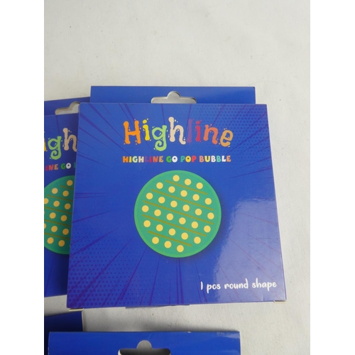 287 - A lot of boxed Highline Go Pop Bubble games.