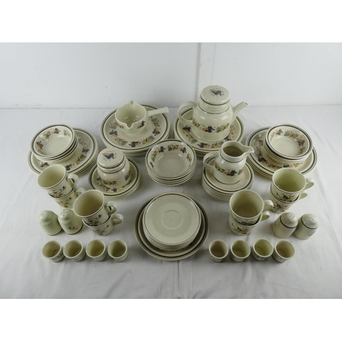 297 - A large lot of Royal Doulton Wild Cherry & Harvest Garland table ware.