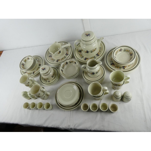 297 - A large lot of Royal Doulton Wild Cherry & Harvest Garland table ware.