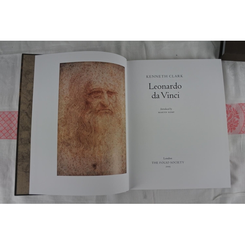 205 - A boxed Folio Society book, 'Leonardo Da Vinci' - Kenneth Clark.