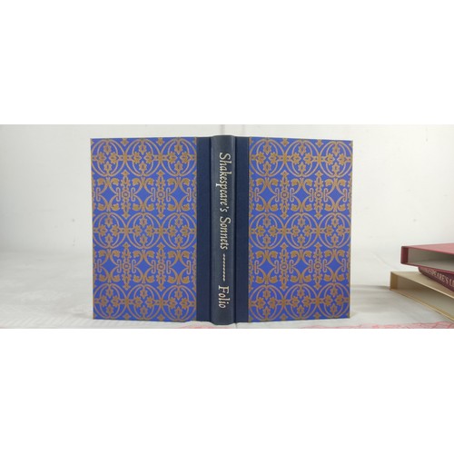 215 - Two Folio Society books to include 'Shakespeare's Life and World', 'Shakespeare's Sonnets'.