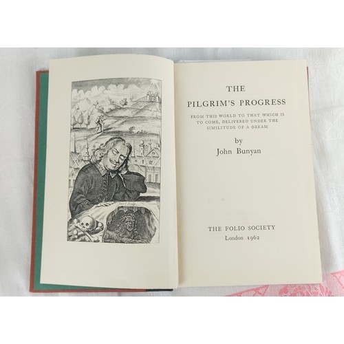 229 - Three books by the Folio Society 'The Pilgrim's Progress' - John Bunyan, 'Secret Memoirs of a Renais... 