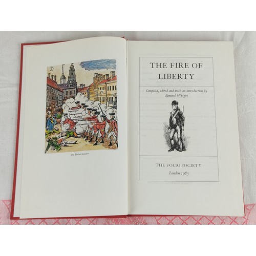 233 - A lot of three Folio Society books 'The First Colonists', 'The Fire of the Liberty' and 'Cobbett's A... 