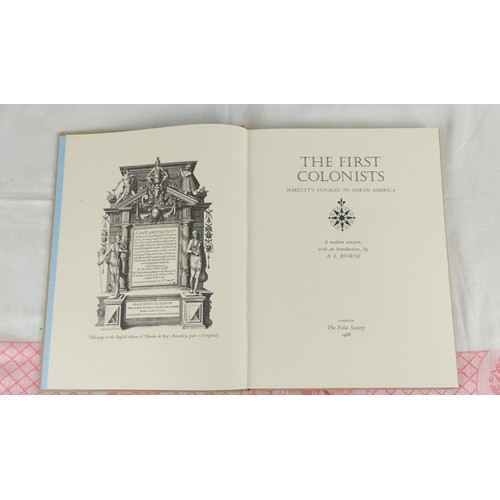 233 - A lot of three Folio Society books 'The First Colonists', 'The Fire of the Liberty' and 'Cobbett's A... 