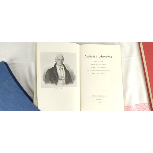 233 - A lot of three Folio Society books 'The First Colonists', 'The Fire of the Liberty' and 'Cobbett's A... 