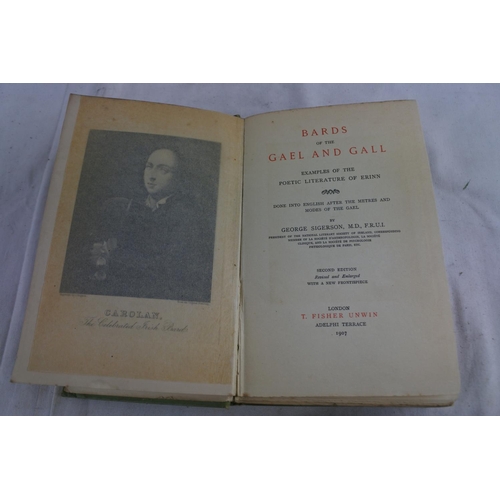 74 - Two poetry books 'Bards of the Gael and Gall' and 'Poems by Sir William Ferguson'.