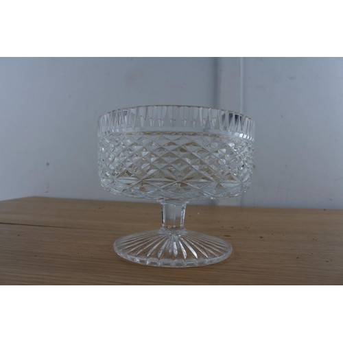 212 - A small Tyrone Crystal footed bowl.