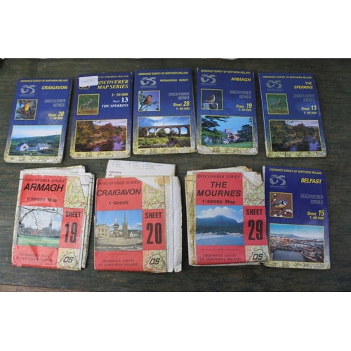 253 - A lot of vintage road maps.