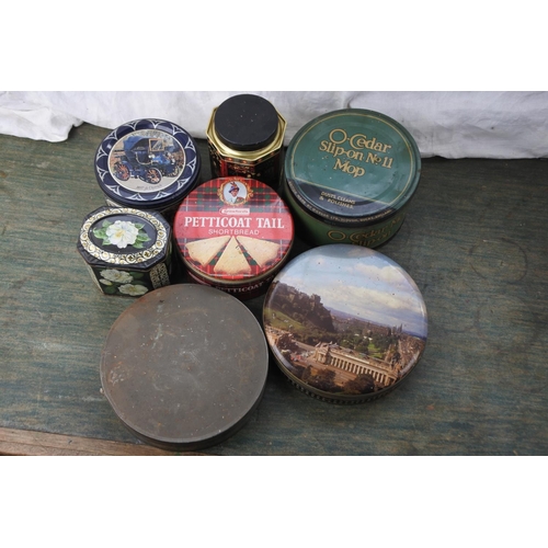 259 - A collection of vintage sweet tins and more.