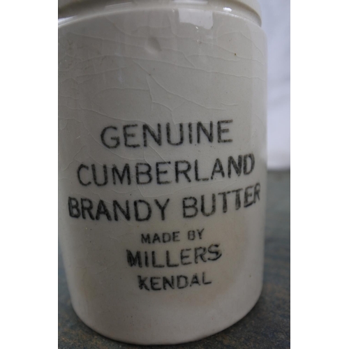 266 - Two stoneware jars to include a Stranraer cream pot & more.