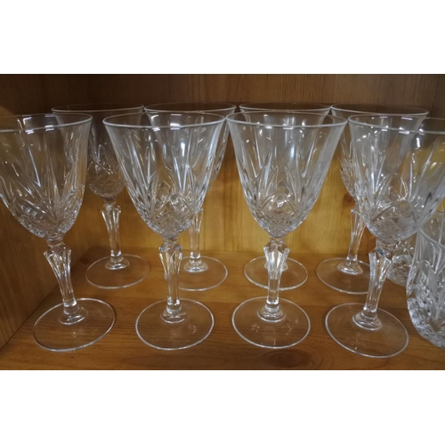 268 - A large collection of glasses sets.