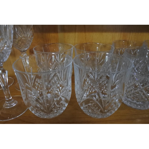 268 - A large collection of glasses sets.