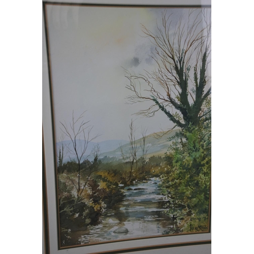 270 - A framed watercolour by Peter McCann, 56cm x 42cm.